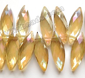 Pair Of Citrine Quartz Faceted Twisted Oval Face Drill Natural Gemstone Beads Strand | 18x12x7 mm | Genuine Golden popular Quartz beads